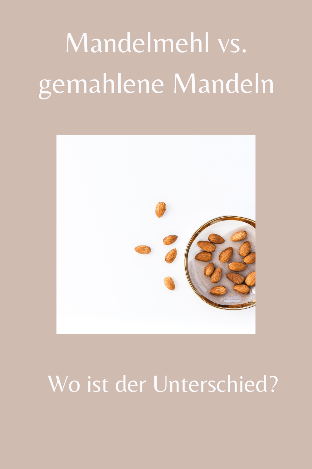Wie unterscheidet sich Mandelmehl von gemahlenen Mandeln?